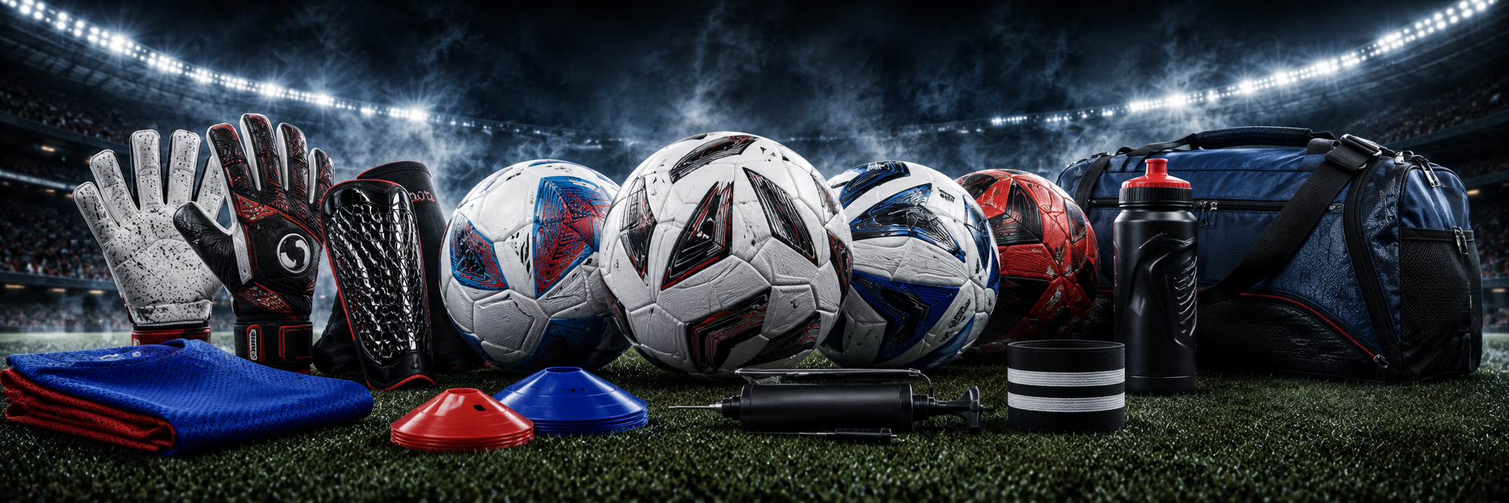 Footballs and equipment
